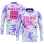 Sublimation Uniform Custom Jersey Tie Soccer Pink-Purple Dye Sublimation Uniform Custom Jersey Tie Soccer Pink-Purple Dye