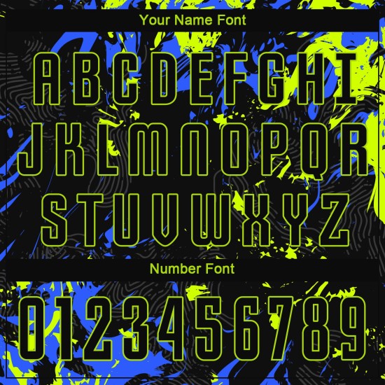 Black Jersey Green-Royal Soccer Neon Uniform Sublimation Custom Black Black Jersey Green-Royal Soccer Neon Uniform Sublimation Custom Black