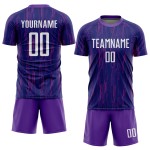 Uniform Jersey Purple Soccer White Sublimation Custom Uniform Jersey Purple Soccer White Sublimation Custom