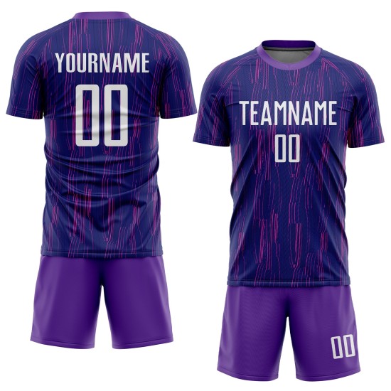 Uniform Jersey Purple Soccer White Sublimation Custom Uniform Jersey Purple Soccer White Sublimation Custom