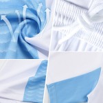 Sublimation Teal Custom Soccer Fashion Uniform White-Black Fade Jersey Sublimation Teal Custom Soccer Fashion Uniform White-Black Fade Jersey