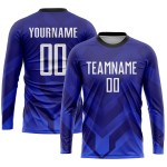 Jersey Dark Custom Sublimation Royal-Navy Soccer White Purple Uniform Jersey Dark Custom Sublimation Royal-Navy Soccer White Purple Uniform