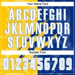 Soccer Royal Scratch White Custom Yellow-Light Jersey Graffiti Pattern Blue Sublimation Uniform Soccer Royal Scratch White Custom Yellow-Light Jersey Graffiti Pattern Blue Sublimation Uniform