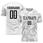 Custom Black Jersey Sublimation Uniform Soccer White Custom Black Jersey Sublimation Uniform Soccer White