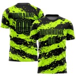 Jersey Green Neon Soccer Custom Uniform Black Sublimation Jersey Green Neon Soccer Custom Uniform Black Sublimation