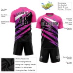 Custom Uniform Black-White Sublimation Pink Jersey Soccer Custom Uniform Black-White Sublimation Pink Jersey Soccer