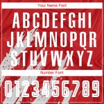 Sublimation Custom Jersey Soccer Red Uniform White