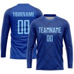 Jersey Blue Custom Sublimation Light Soccer Royal Uniform Jersey Blue Custom Sublimation Light Soccer Royal Uniform