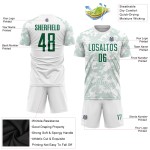 Jersey Uniform Soccer Custom Sublimation Kelly Green White Jersey Uniform Soccer Custom Sublimation Kelly Green White