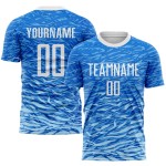 White Soccer Uniform Sublimation Royal Custom Jersey White Soccer Uniform Sublimation Royal Custom Jersey