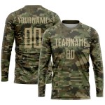 Sublimation Soccer Jersey Uniform Service Camo To Gold-Olive Custom Salute Vegas Sublimation Soccer Jersey Uniform Service Camo To Gold-Olive Custom Salute Vegas