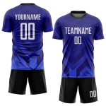 Jersey Dark Custom Sublimation Royal-Navy Soccer White Purple Uniform Jersey Dark Custom Sublimation Royal-Navy Soccer White Purple Uniform