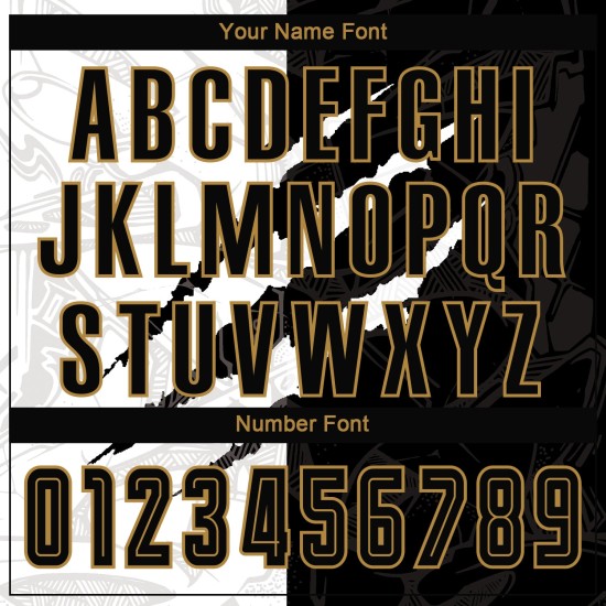 Jersey Soccer Graffiti Black-Old Scratch Sublimation Gold Pattern Uniform Custom Jersey Soccer Graffiti Black-Old Scratch Sublimation Gold Pattern Uniform Custom