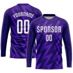 Purple Custom Uniform White Jersey Soccer Sublimation Purple Custom Uniform White Jersey Soccer Sublimation