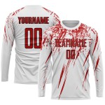 White Red-Black Jersey Uniform Sublimation Soccer Custom White Red-Black Jersey Uniform Sublimation Soccer Custom
