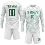 Jersey Uniform Soccer Custom Sublimation Kelly Green White Jersey Uniform Soccer Custom Sublimation Kelly Green White
