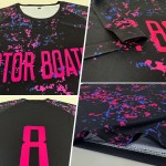 Custom Pink-Light Sublimation Black Jersey Blue Uniform Soccer Custom Pink-Light Sublimation Black Jersey Blue Uniform Soccer