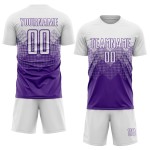 Uniform Sublimation Jersey Purple White Soccer Custom Uniform Sublimation Jersey Purple White Soccer Custom