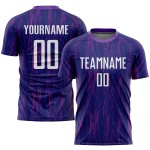 Uniform Jersey Purple Soccer White Sublimation Custom Uniform Jersey Purple Soccer White Sublimation Custom