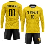 Gold Uniform Jersey Sublimation Custom Black Soccer Gold Uniform Jersey Sublimation Custom Black Soccer