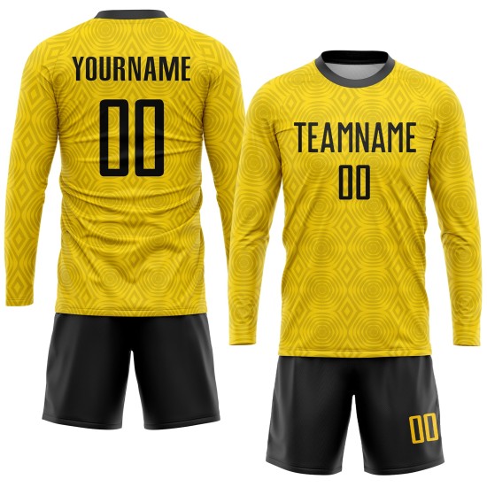 Gold Uniform Jersey Sublimation Custom Black Soccer Gold Uniform Jersey Sublimation Custom Black Soccer